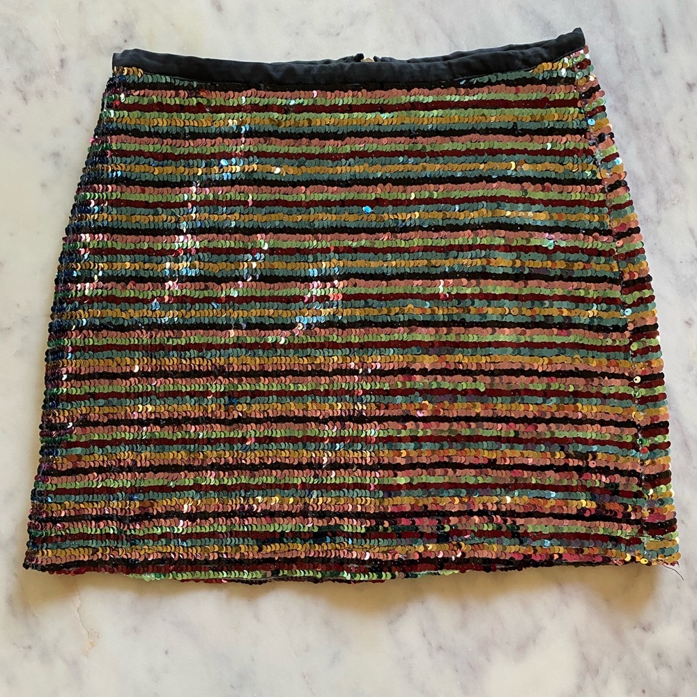 NWOT forever 21 sequin mini skirt size S
